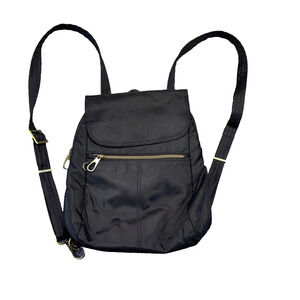 Travelon Anti-Theft Classic Small Convertible Backpack Crossbody Black RFID